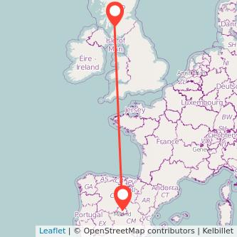 Ayr Madrid train map