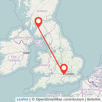 Ayr Reading train map