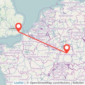 Ashford Stuttgart train map