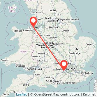 Ascot Liverpool bus map