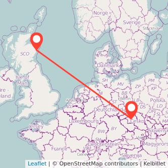 Aberdeen Prague bus map