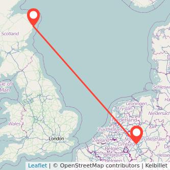 Aberdeen Düsseldorf bus map