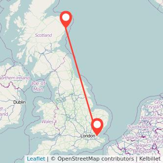 Aberdeen Southend-on-Sea bus map