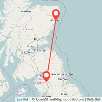 Aberdeen Penrith train map