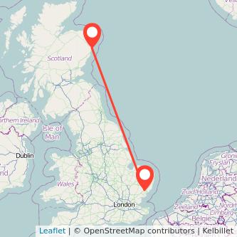 Aberdeen Ipswich bus map