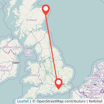 Aberdeen Horsham train map