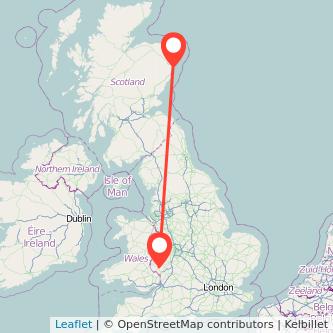 Aberdeen Hereford bus map