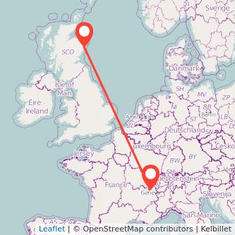 Aberdeen Geneva train map