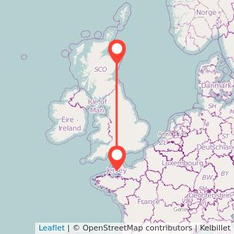 Aberdeen Jersey flight map