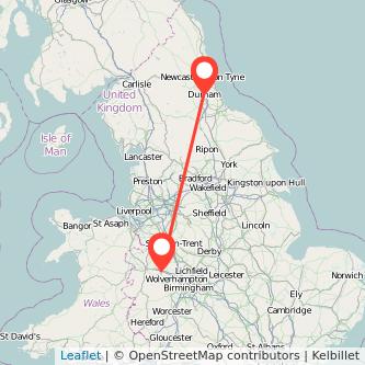 Telford Durham bus map