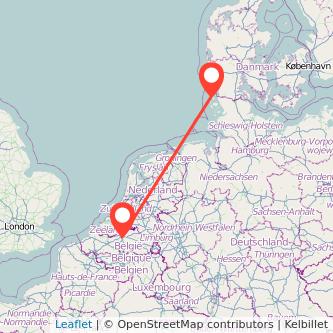 Antwerpen Westerland Bus Karte