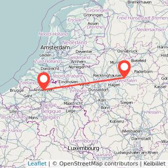 Antwerpen Werl Mitfahrgelegenheit Karte
