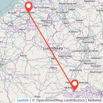 Antwerpen Lörrach Mitfahrgelegenheit Karte