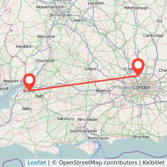 High Barnet Bristol bus map