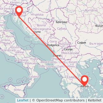 Athen Rijeka Bus Karte