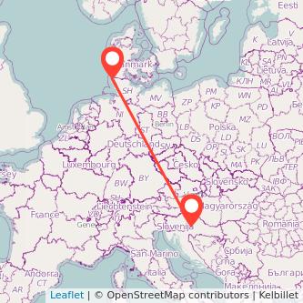 Zagreb Keitum Bahn Karte