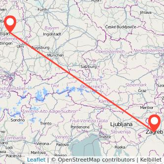 Zagreb Schorndorf Mitfahrgelegenheit Karte