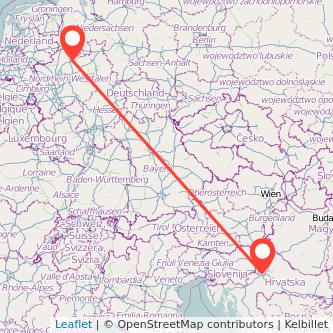 Zagreb Münster Mitfahrgelegenheit Karte