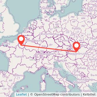 travel from budapest to paris