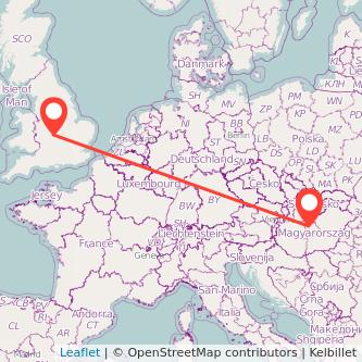 Budapest Warwick train map