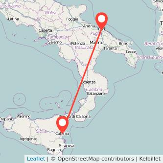 Catania Bari bus map