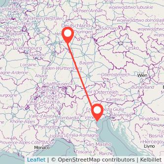 Venedig Gemünden Bahn Karte