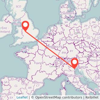 Venice Wolverhampton train map