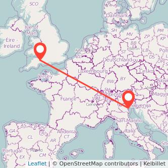 Venice Taunton train map
