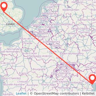 Venice Leicester train map