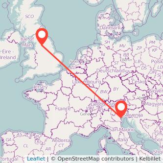 Venice Keighley train map