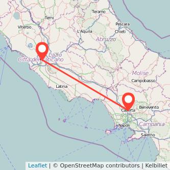 Rome Caserta train map