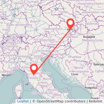 Florenz Wien Mitfahrgelegenheit Karte