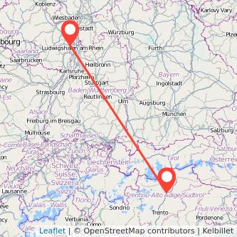 Bozen Frankenthal Mitfahrgelegenheit Karte