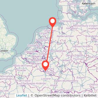 Luxemburg Norddeich Bahn Karte