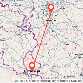 Luxemburg Mettmann Mitfahrgelegenheit Karte