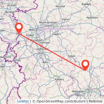 Venlo Wetzlar Mitfahrgelegenheit Karte