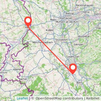 Venlo Wesseling Mitfahrgelegenheit Karte