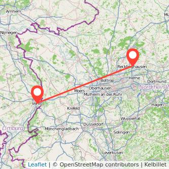 Venlo Recklinghausen Mitfahrgelegenheit Karte