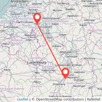 Venlo Rastatt Mitfahrgelegenheit Karte