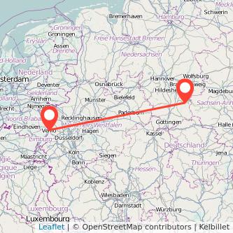 Venlo Goslar Mitfahrgelegenheit Karte