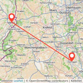 Venlo Dormagen Mitfahrgelegenheit Karte