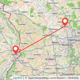 Venlo Dinslaken Mitfahrgelegenheit Karte