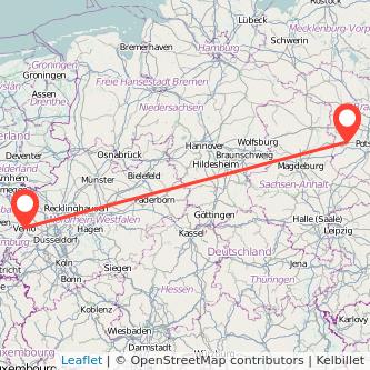 Venlo Brandenburg an der Havel Mitfahrgelegenheit Karte