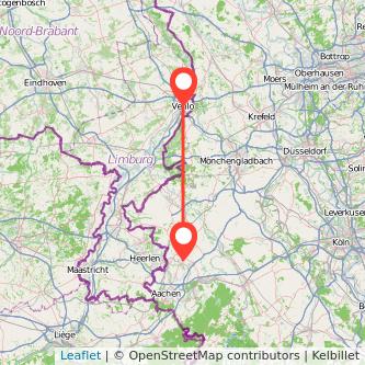 Venlo Alsdorf Mitfahrgelegenheit Karte