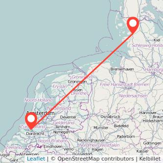 Rotterdam Husum Bahn Karte