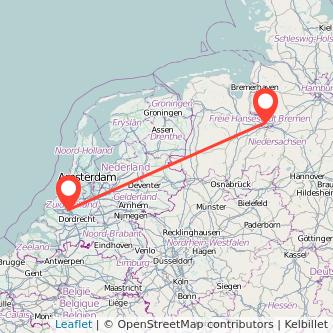 Rotterdam Bremen Mitfahrgelegenheit Karte