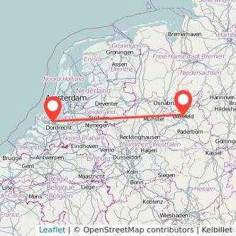 Rotterdam Bielefeld Mitfahrgelegenheit Karte