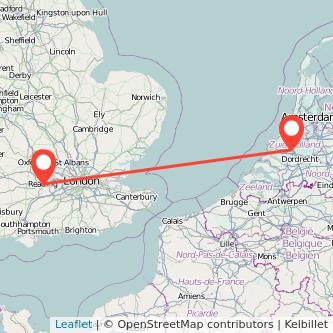 Rotterdam Reading train map