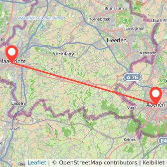 Maastricht Aachen Mitfahrgelegenheit Karte
