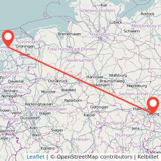 Leeuwarden Leipzig Mitfahrgelegenheit Karte